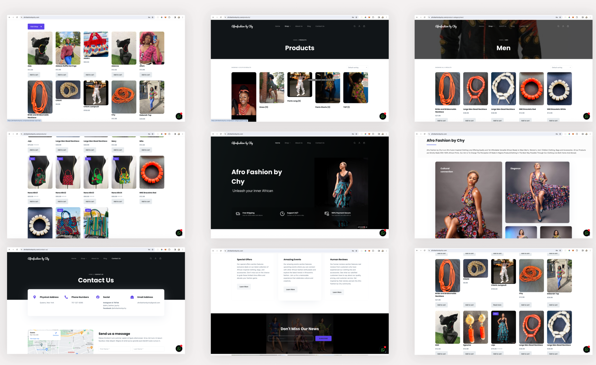 afro fashion by chi ui pages